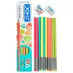 DOMS Y1+ Super Dark Triangular Pencils (Pack of 10 Pencils)