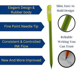 Kundan Direct Fill Ball Pen Scented Blue Ink (Pack of 20 pens) - Image 4