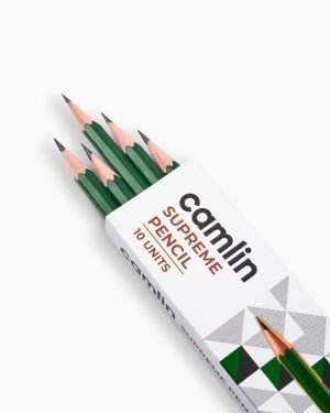 Camlin Supreme Pencils Box of 10 pencils with Eraser and Sharpener - Image 2