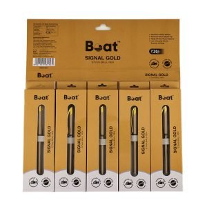 Boat Signal Gold Ball Blue Ink Pen 0.7MM (Pack of 5 Pens)