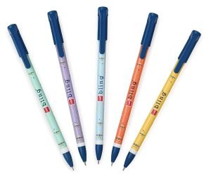 Cello Bling Pastel Ball Pen | Blue Ball Pen 0.7 mm (5pcs) - Image 7