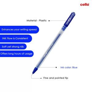 Cello My Gel Pen Blue (Pack of 5 Pens) - Image 3