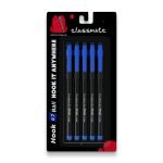 Classmate Hook 0.7mm Blue Ball Pens (Pack of 5)-562202-1 image-Classmate Hook 0.7mm Blue Ball Pens (Pack of 5)
