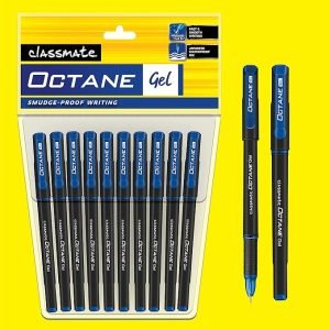 Classmate Octane Blue Gel Pens (Pack of 10) - Image 4