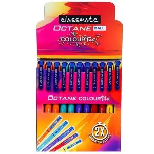 Classmate Octane Colour Fest- Blue Ball Pens (Pack of 10) - Image 2