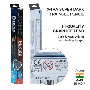 DOMS Fusion Xtra Super Dark Pencils ( Pack Of 10 pencils) - Image 3