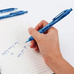 Flair V2 Retractable 0.7mm Blue Gel Pen Box Pack of 10 Pens - Image 4