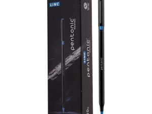 LINC Pentonic Blue Ink Ball Point Pen Box (Pack of 10 Pens)