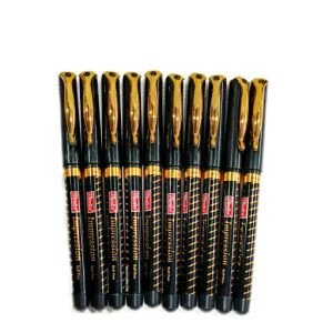 Montex Impression Gold glider Blue Ball pen (set of 10) - Image 2