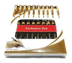 Montex Impression Gold glider Blue Ball pen (set of 10) - Image 4