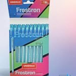 Unomax Frostron Gel Pen Blue 0.6mm (Pack of 10Pcs)