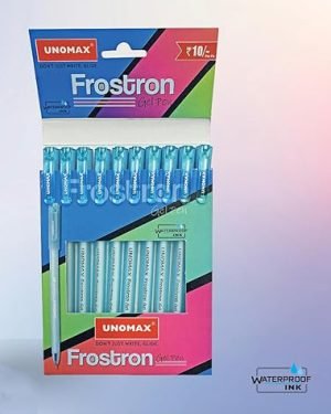 Unomax Frostron Gel Pen Blue 0.6mm (Pack of 10Pcs)