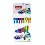 Unomax Funtron Blue Gel Pen Set of 10 Pens