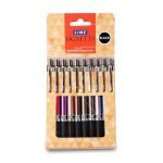 Linc Signetta 0.7 mm Retractable Ball Pens | Black Ink | Pack of 10