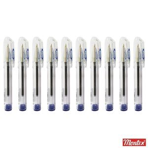 Montex Hy-Kid 10 Blue Ball Pen (set of 10 pens) Fancy Small gift pen - Image 3