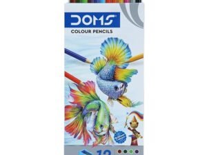 Doms Colour Pencils, 12 Shades with Sharpener